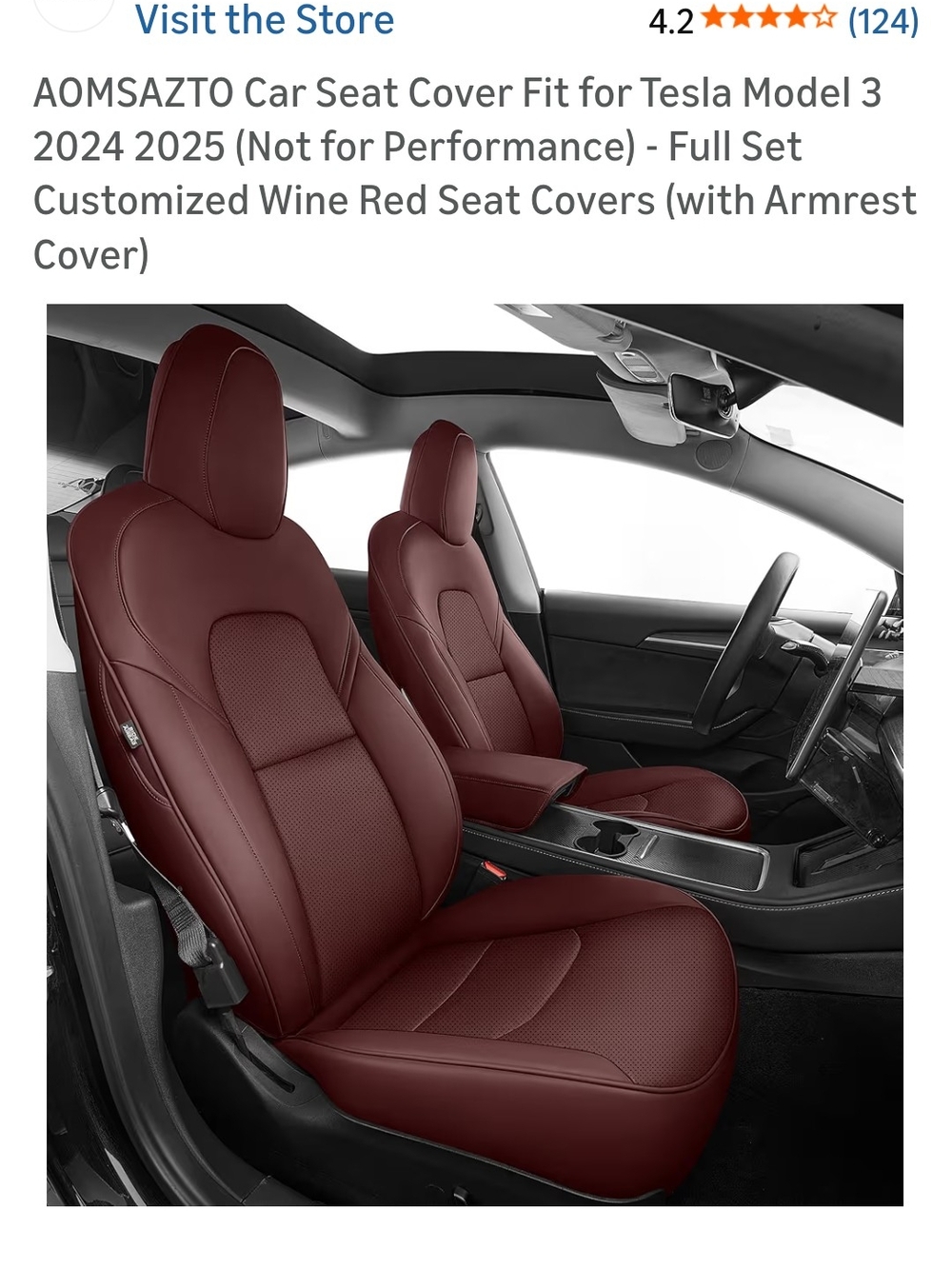 Tesla Model 3 Seat Covers (2024-2025)
